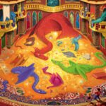Ref 7402 PUZZLE 200P LE TRESOR DES DRAGONS Facing Plateau BD