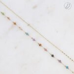 bracelet de cheville agate multi 1