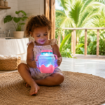 Bocal de jeu sensoriel Rose - Glo Pals