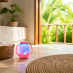 Bocal de jeu sensoriel Rose - Glo Pals seul